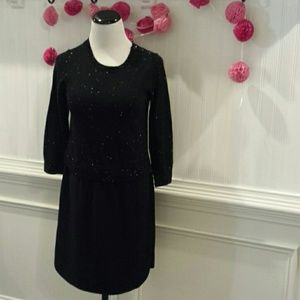 Loft Women's Long Sleeve Black Dress Size XSP